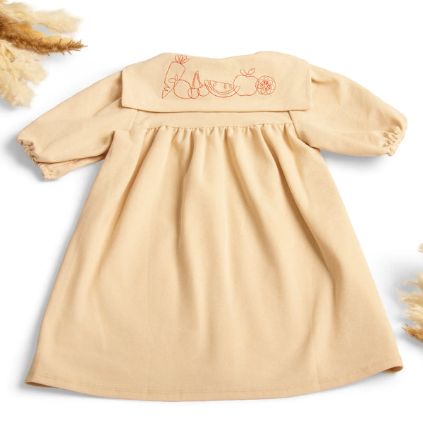 floral embroidered mini dress Isela Floral Embroidered Mexican Dress- Vestido Mexicano Bordado Floral main image 1
