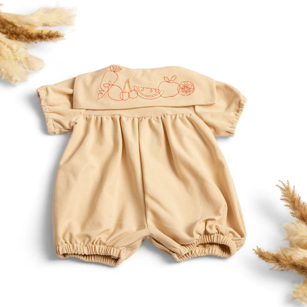 Baby Sister Fruit Embroidery Romper